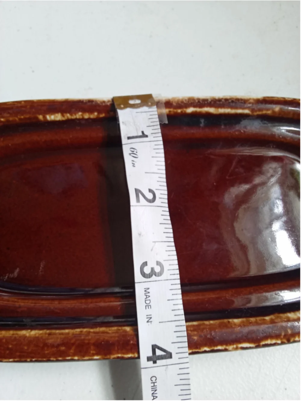 Vintage McCoy Butter Dish Brown Drip Glaze